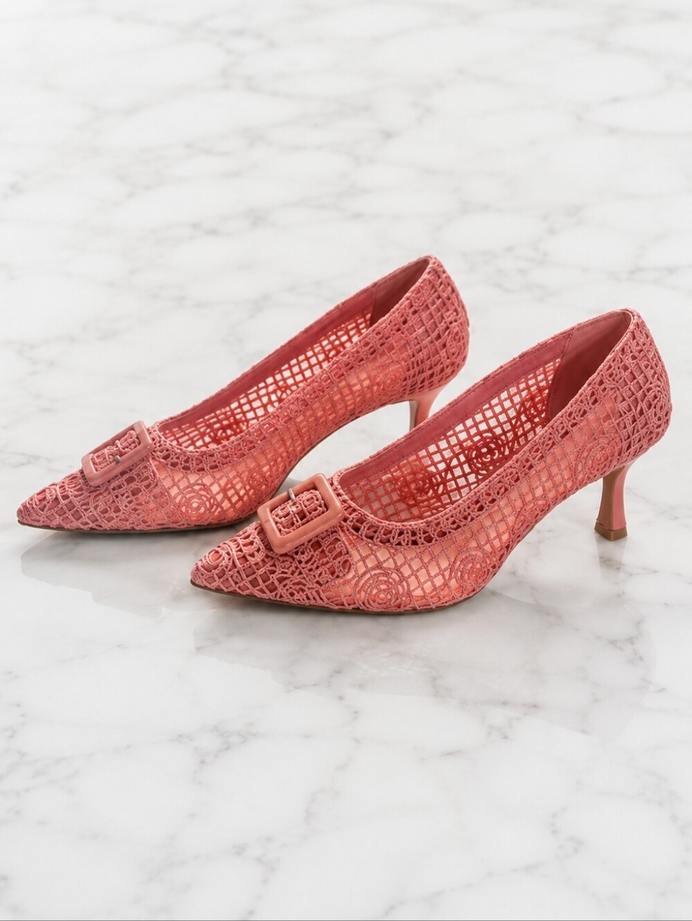 ALEX MARIE Crochet Kitten Heal Pumps. NEW